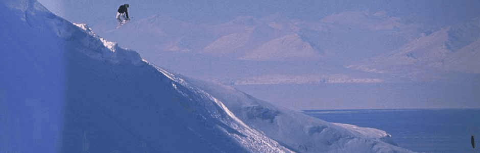 Backside air Svalbard 1997 by Jonas Deibe